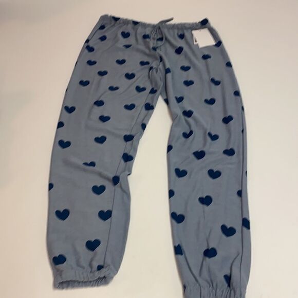 NWT Chaser Blue Hearts joggers C29 - Picture 3 of 8